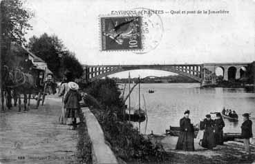 Iconographie - Environs de Nantes - Quai et pont de la Jonnelière