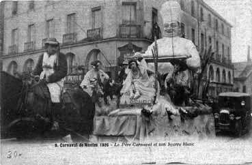 Iconographie - Carnaval - Le père Carnaval et son beurre-blanc