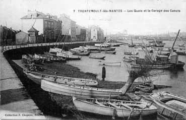 Iconographie - Trentemoult-lès-Nantes - Les quais et le garage des canots