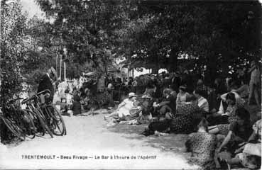 Iconographie - Trentemoult - Beau Rivage, le bar à l'heure de l'apéritif