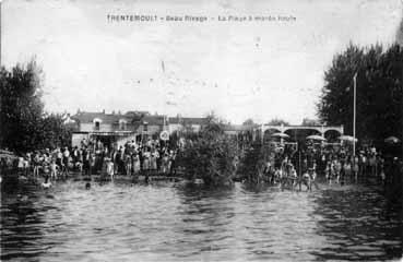 Iconographie - Trentemoult - Beau Rivage, la plage à marée haute