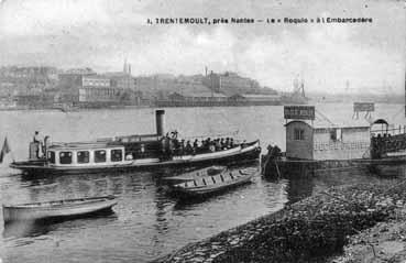 Iconographie - Trentemoult, près Nantes - Le roquio à l'embarcadère