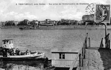 Iconographie - Trentemoult, près Nantes - Vue prise de l'embarcadère de Chantenay