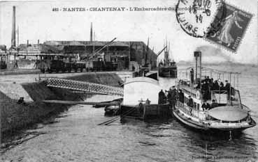 Iconographie - Nantes-Chantenay - L'embarcadère du Cordon-Bleu