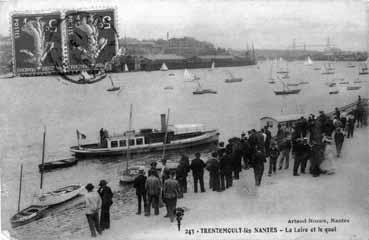 Iconographie - Trentemoult-lès-Nantes - La Loire et le quai