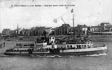 Iconographie - Trentemoult, près Nantes - Vue des quais prise de la Loire