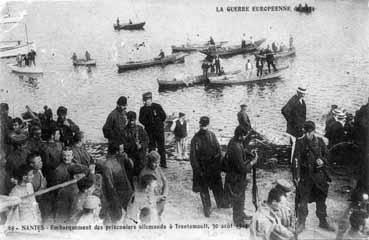 Iconographie - Embarquement des prisonniers allemands à Trentemoult