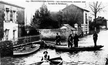 Iconographie - Trentemoult-lès-Nantes - Les inondations