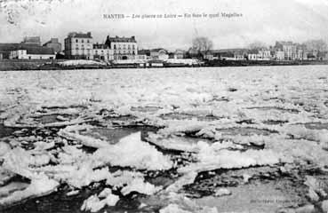 Iconographie - Les glaces en Loire, en face le quai Magellan