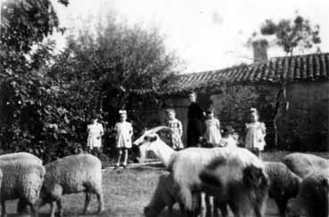 Iconographie - Marie Moreau avec ses chèvres