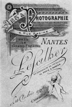 Iconographie - Verso de tirage du photographe J. Lafalher