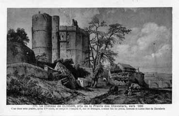 Iconographie - Le château de Clisson, pris de la Prairie des Chevaliers