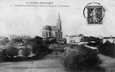 Iconographie - Chevet de l'église et vue d'ensemble