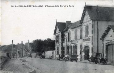 Iconographie - L'avenue de la Mer et la poste