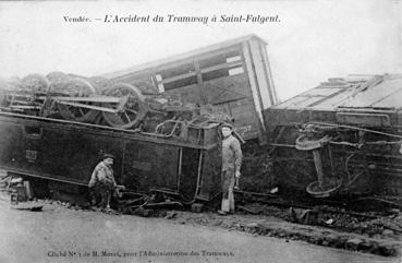 Iconographie - L'accident du Tramway à Saint-Fulgent