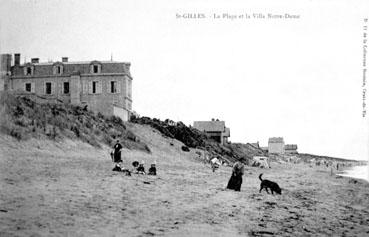 Iconographie - La plage et la Villa Notre-Dame