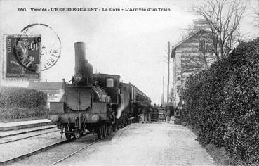 Iconographie - La gare - L'arrivée d'un train