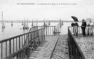 Iconographie - Le panorama de la plage, de l'extrémité de la jetée