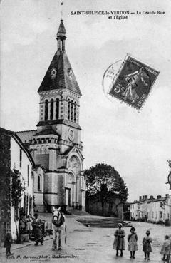 Iconographie - La Grande-Rue et l'église