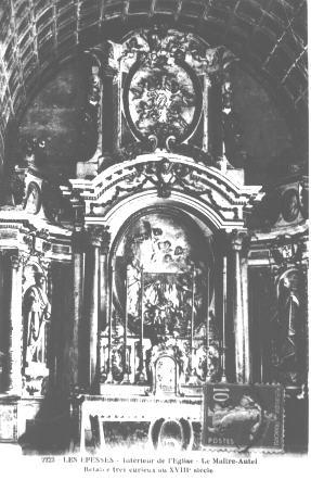 Iconographie - Intérieur de l'église - Le Maître-Autel