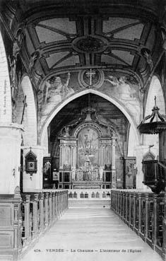 Iconographie - La Chaume - Intérieur de l'église