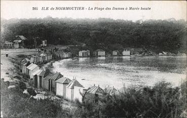 Iconographie - La plage des Dames à marée haute