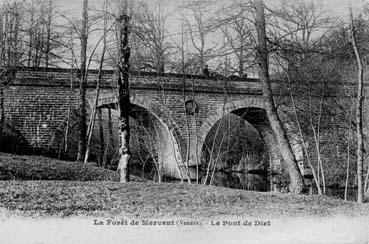 Iconographie - Forêt de Mervent - Le pont de Diet