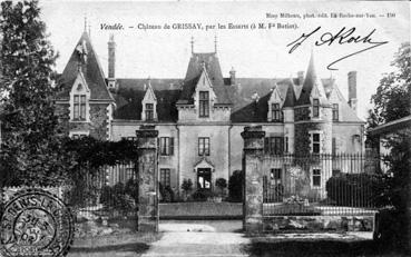 Iconographie - Château de Grissay (à M. Fd Batiot)