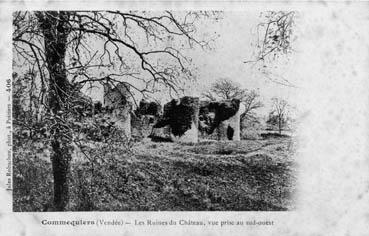 Iconographie - Les ruines du château, vue prise au sud-ouest