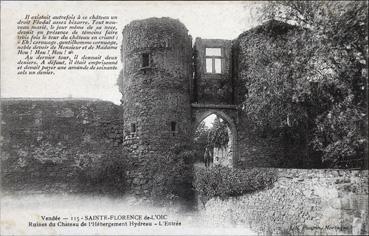 iconographie - Ruines du château de l'Hébergement-Hydreau - L'entrée