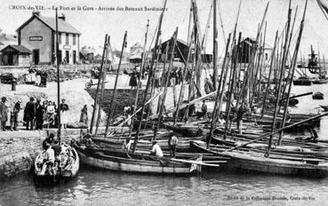 Iconographie - Arrivée des bateaux sardiniers