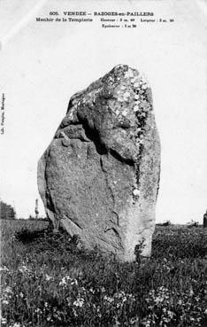 Iconographie - Menhir de la Templerie