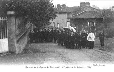 Iconographie - Souvenir de la Mission de Rocheservière (Vendée) le 25 décembre 1920