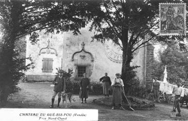 Iconographie - Château du Gué-Bis-Fou - Face nord-ouest