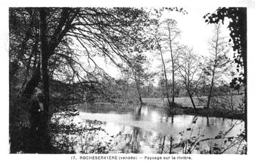 Iconographie - Paysage sur la rivière