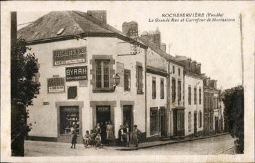 Iconographie - La Grande-Rue et carrefour de Mormaison