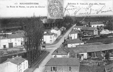 Iconographie - La route de Nantes, vue prise du clocher