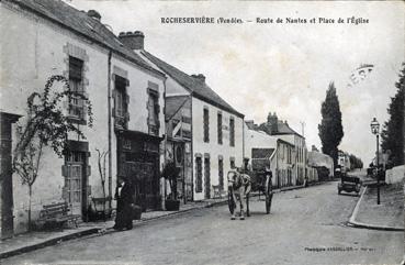 Iconographie - Route de Nantes et place de l'Eglise