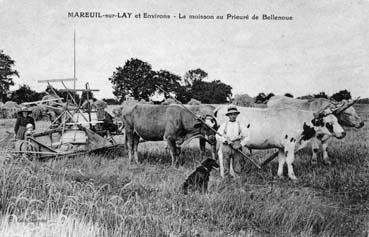 Iconographie - La moisson au prieuré de Bellenoue