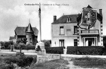 Iconographie - Calvaire de la plage - Chalets