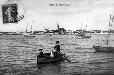 Iconographie - Trois enfants sur une barque