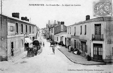 Iconographie - La Grande-Rue - Le départ du Courrier