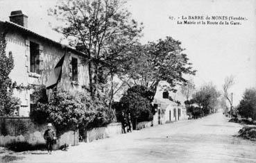 Iconographie - La mairie et la route de la gare