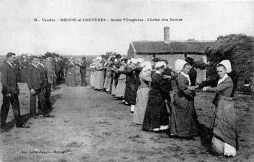 Iconographie - Danse villageoise - Chaîne des dames