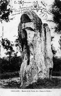 Iconographie - Menhir de la Verrie, dite Pierre du Diable
