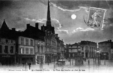 Iconographie - La place des Acacias au clair de lune