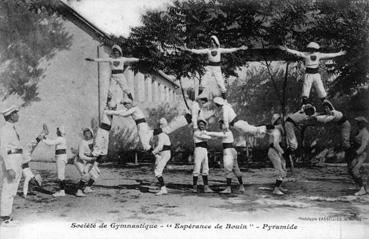iconographie - Société de gymnastique "l'Espérance"- Pyramide