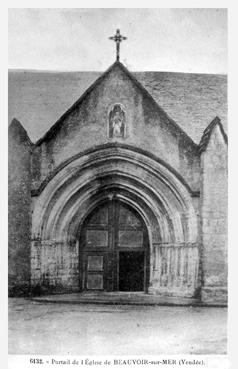 Iconographie - Portail de l'église de Beauvoir-sur-Mer