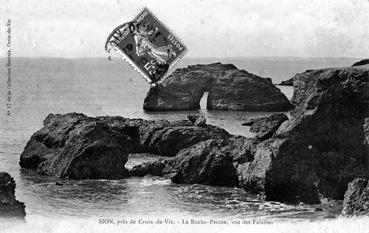 Iconographie - La Roche Percée, vue des falaises
