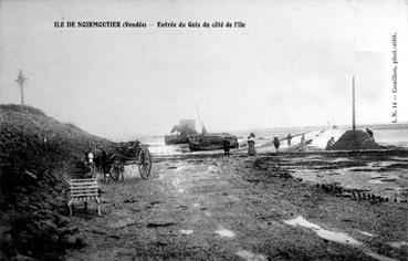 Iconographie - Entrée du Gois du côté de l'île